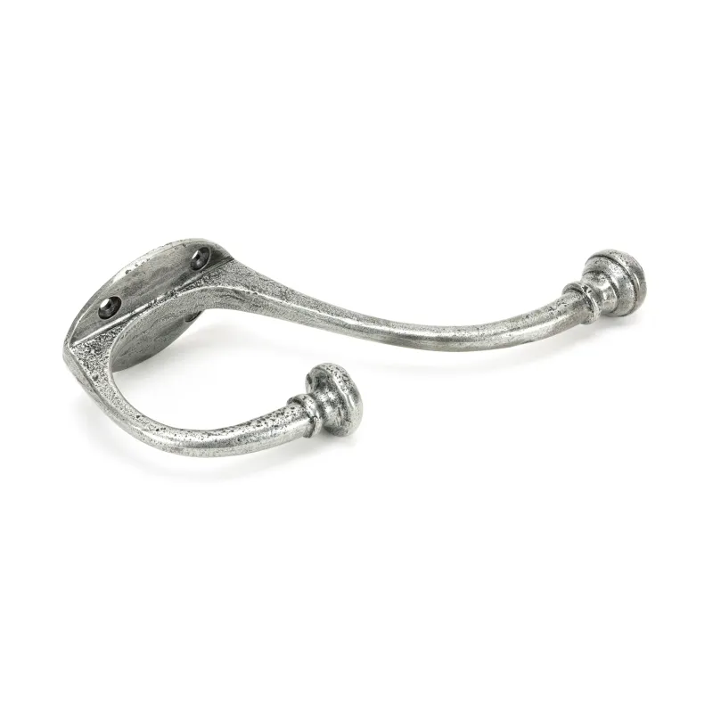 Pewter 7 3/4" Hat & Coat Hook | From Anvil