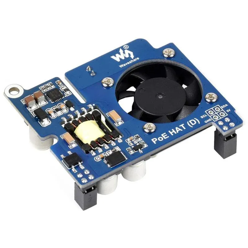 Power over Lan port (PoE) HAT (D) Raspberry Pi