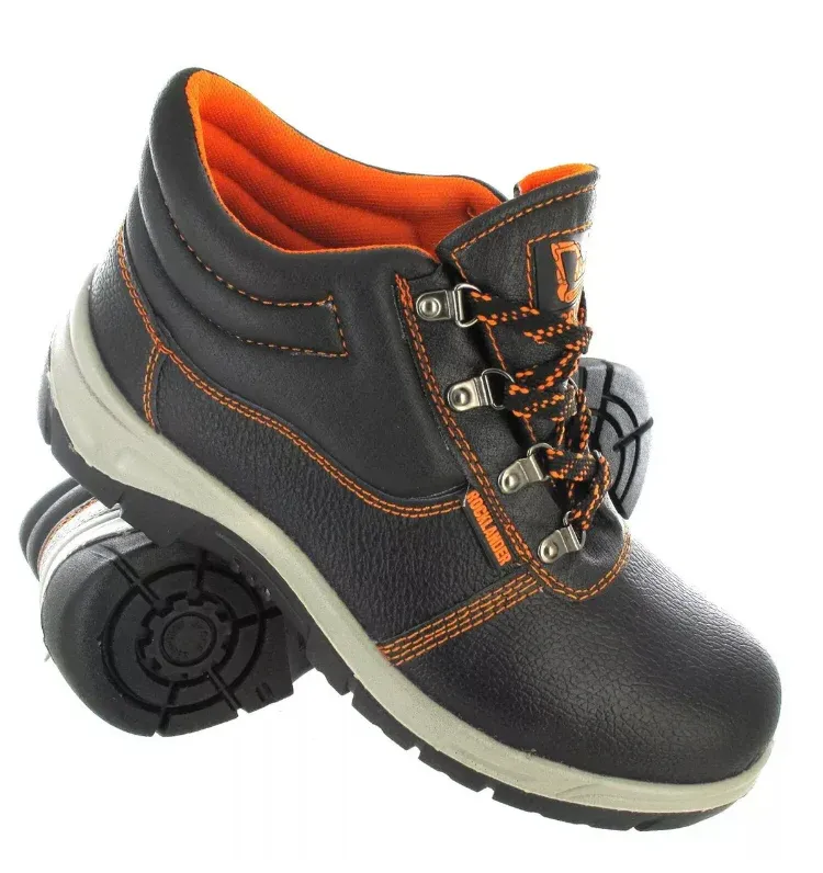 Rocklander Leather Safety Boots Hardened Toe Cap