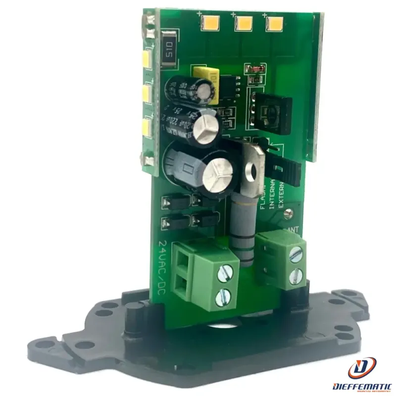 Wireless Doorbell Circuito Modulo Led Automazione Cancello Garage Serranda Automatico 12V 24V