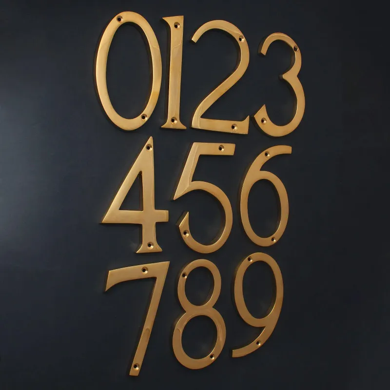 5" Cast Warm alloy House Numbers