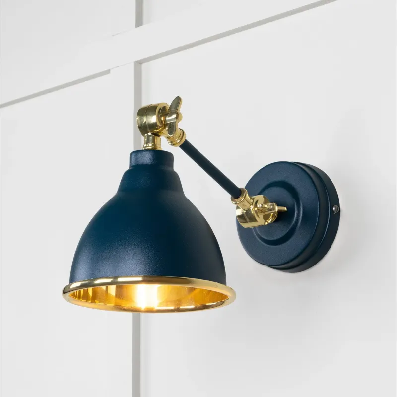 Smooth Brass Brindley Wall Airy Dusk | From Anvil