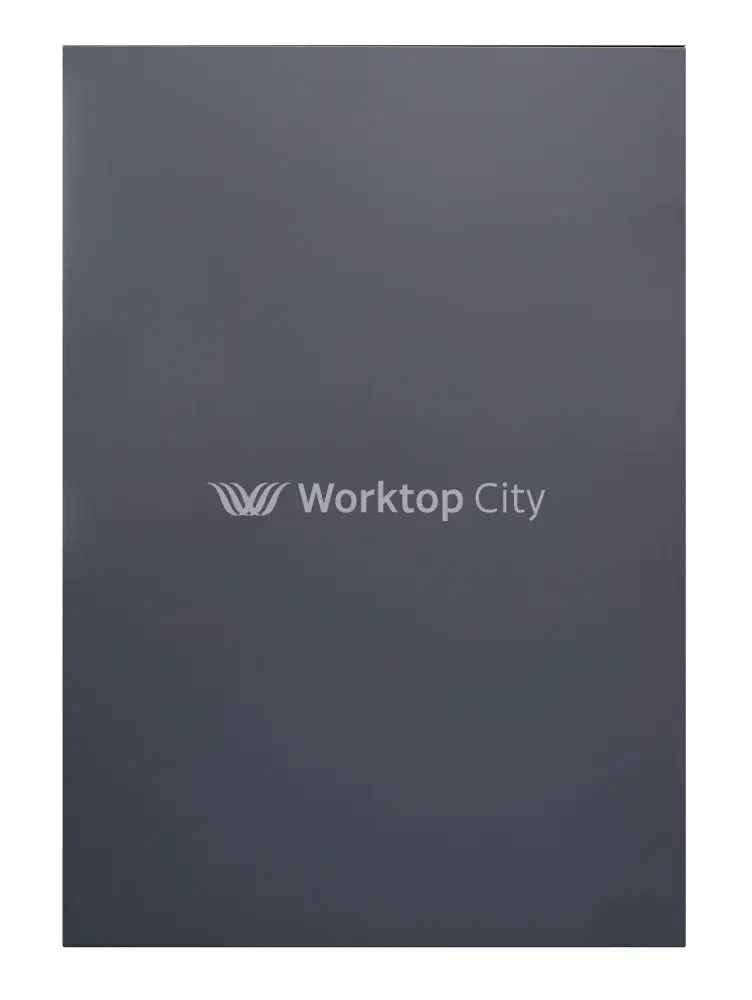 Fenton Painted (Laser Edged) Slab Carbon-fiber Grey- Replacement Kitchen Doors SAMPLE PRODUCTS 4x8 Sheet