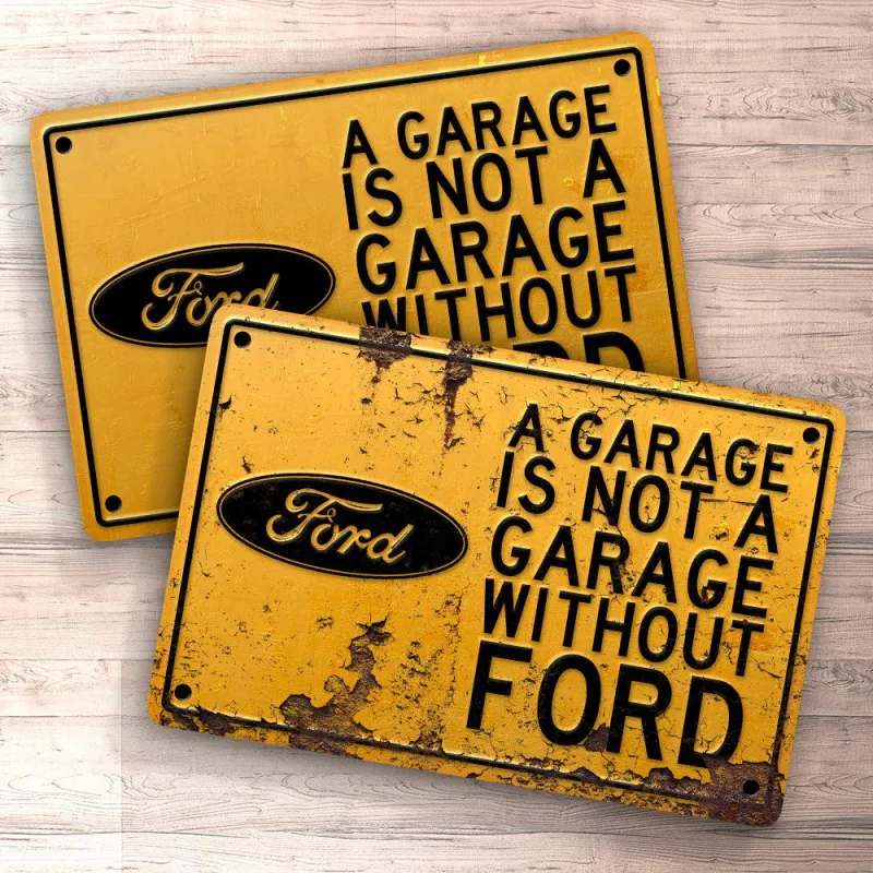 Ford Garage Is Not Garage Without Ford Signs, Mouse Pad, Door Mat
