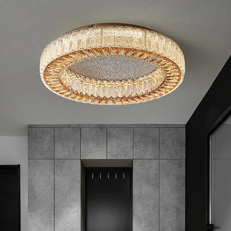 Afralia™ Crystal Ceiling Lamp: Posh Postmodern Design Living Room & Bedroom