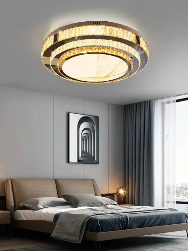 Afralia™ Crystal Luxury Gold Ceiling Lamps: Today's Room Decor & Bedroom Lighting