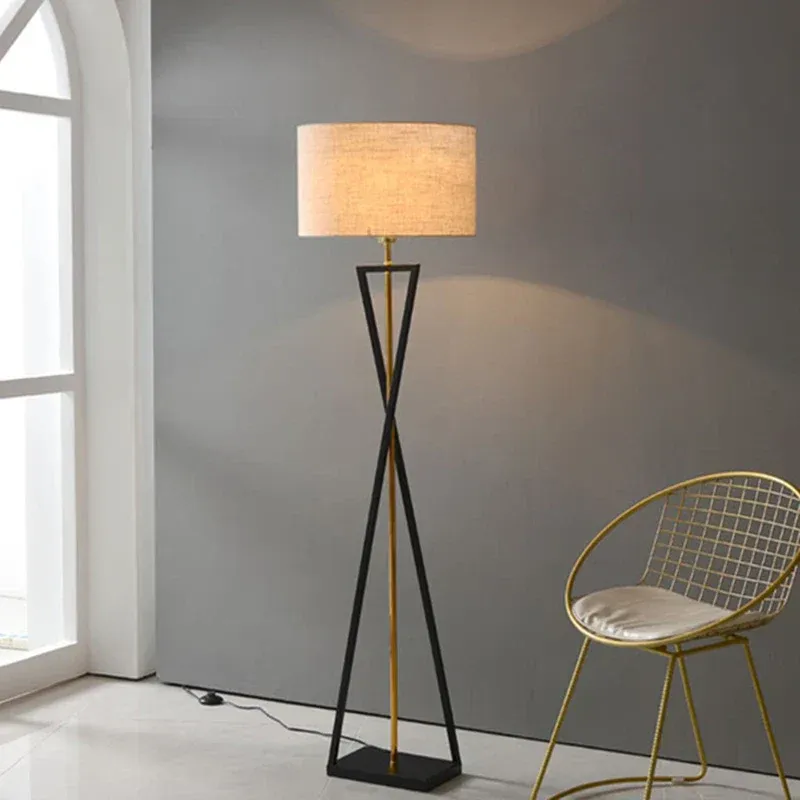 Afralia™ Minimalist Iron Stand Floor Lamp Contemporary Home Decor