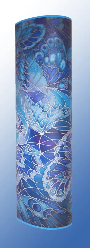 Butterfly Contemporary Floor Lamp - Blue Butterfly Art Lamp - Tranquil Gratis Standing Lamp