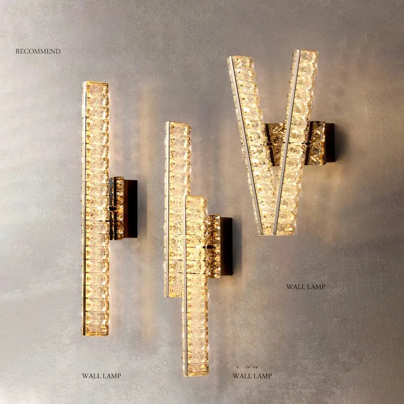 USB Powered Afralia™ Crystal Wall Lamp: Refined Lighting Home, Hotel, or Office Decor