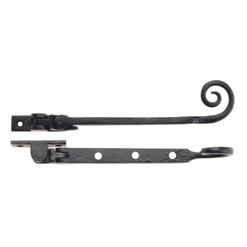 Cast Iron Curly Tail Window Casement Stay Latch | Onyx