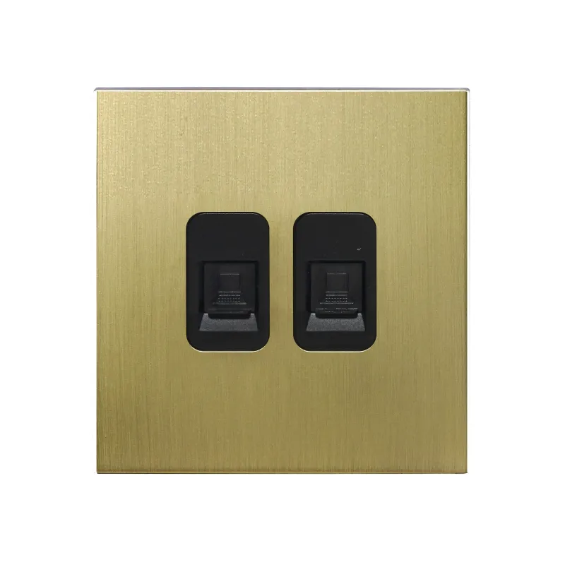 Double Computer Socket – Stainless Alloy