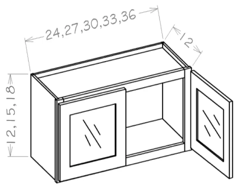 Double Door Glass Cabinet - Definitive