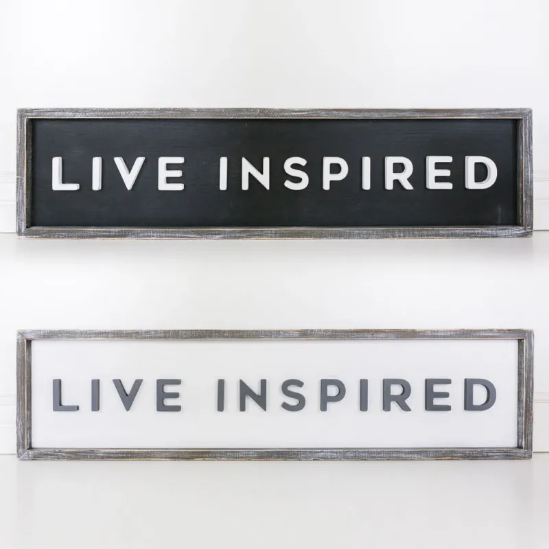 Live Inspired Twin sided sign