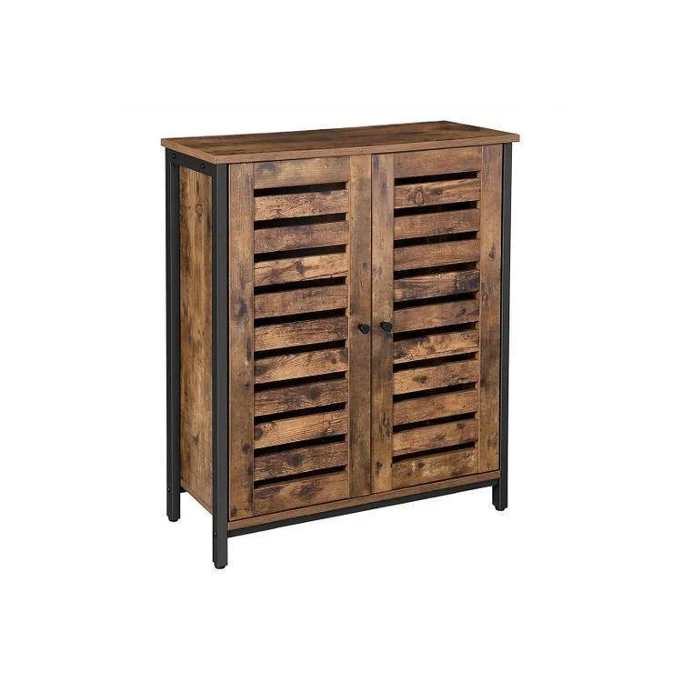 Twofold Louvered Doors Cabinet