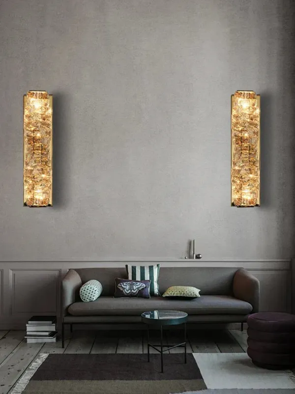 Afralia™ Crystal Wall Sconce Lamps: Upmarket Indoor Wall Lights Modern Room Decor & Bedside Lighting.