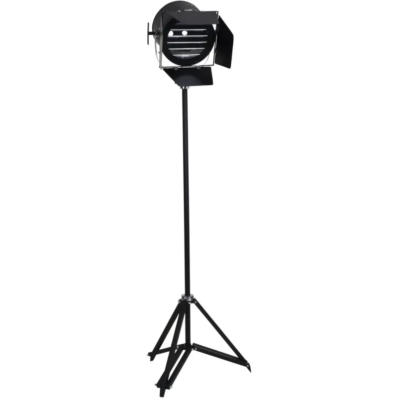 Clarky Tripod Spotlight Floor Lamp – Flexible Theatre-Inspired Design