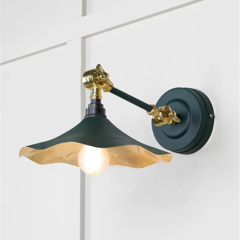 Polished Brass Flora Wall Light Dingle | From Anvil