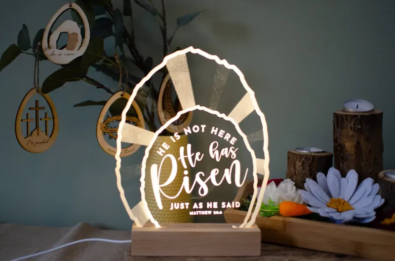 He has risen tomb portable design Compatible 120V
