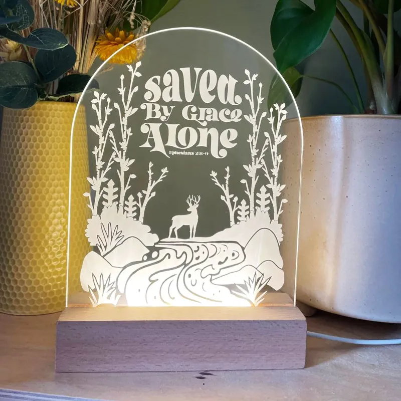 Saved Grace alone engraved buoyant design