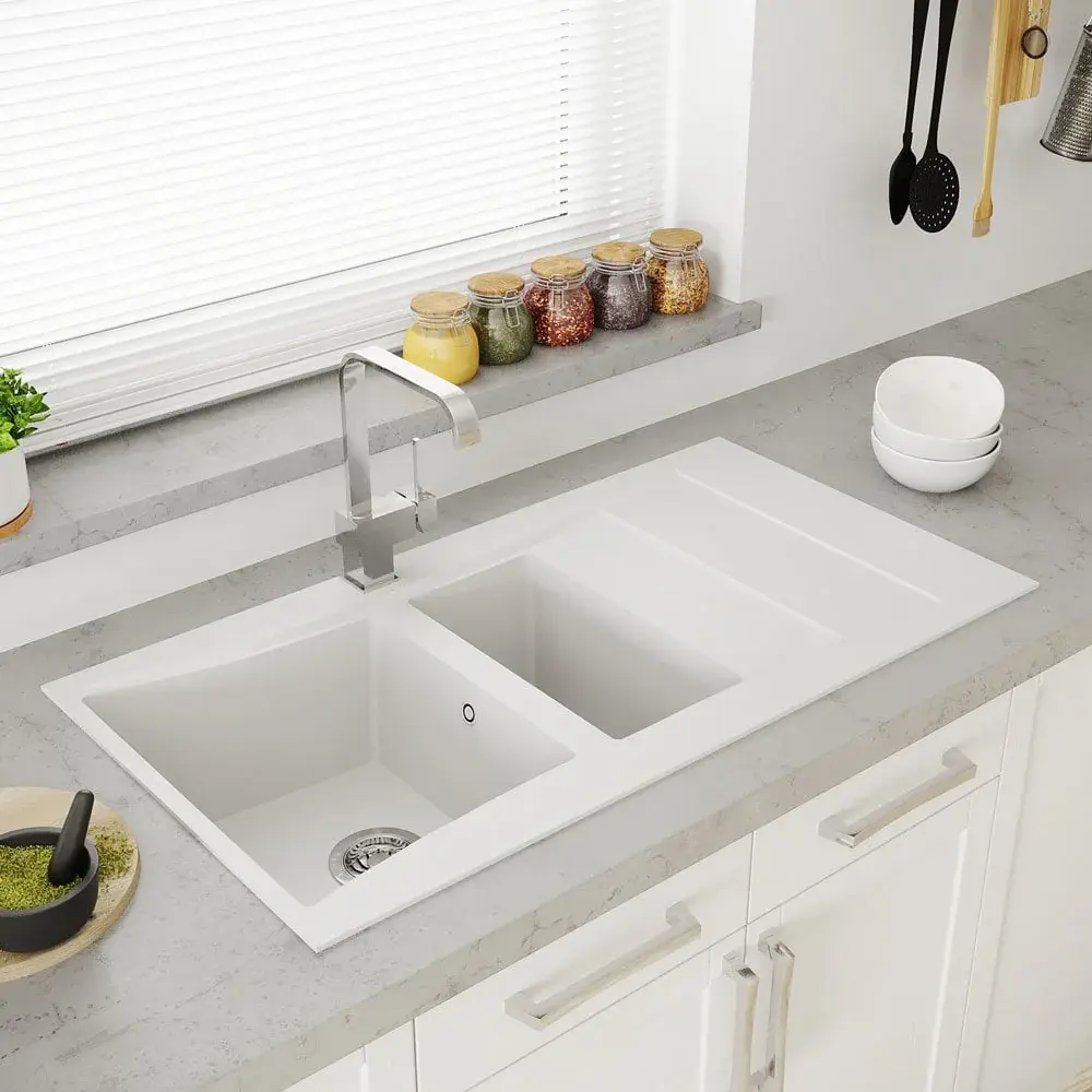 Astini Xeron 1.5 Bowl SMC Synthetic Convertible Kitchen Sink & Waste