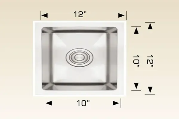 Bosco High-strength Series 12" x 12" Bar Sink Radius Corner 203352