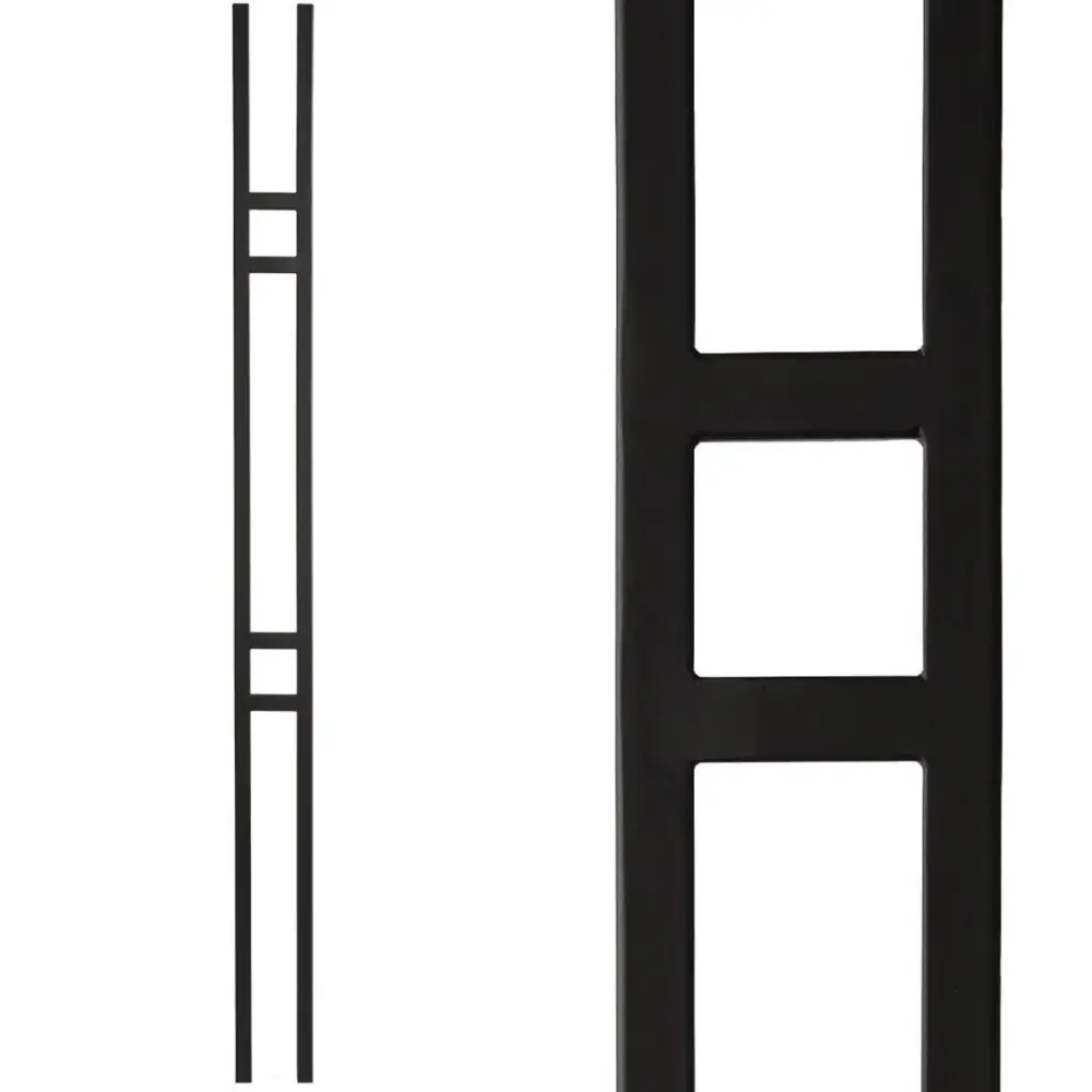 Dual Bar Panel Wrought Iron Baluster