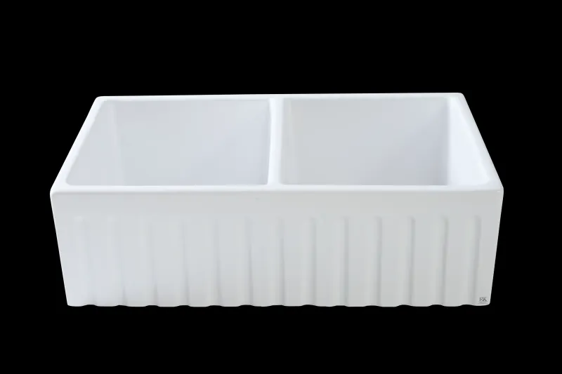 Dual Fluted Apron Sink - 830 x 500 x 250mm