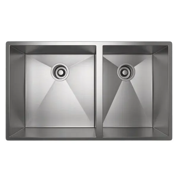 Forze™ 31" Double Bowl Non-corrosive Steel Kitchen Sink
