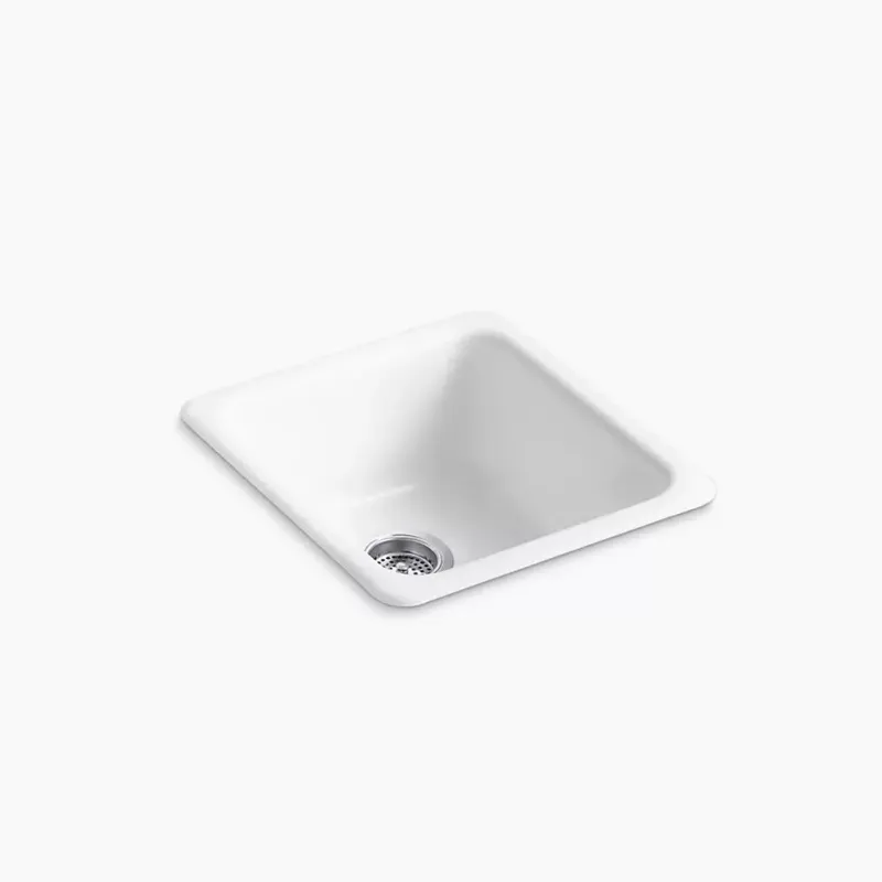 Kohler Iron/Tones 17 Inch Top-/Undermount Sole Bowl Bar Sink
