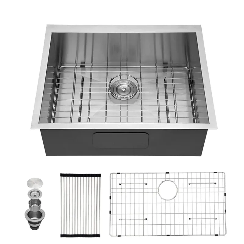 Modern Style Undermount Sink Stainless Steel, Deep Individual Bowl