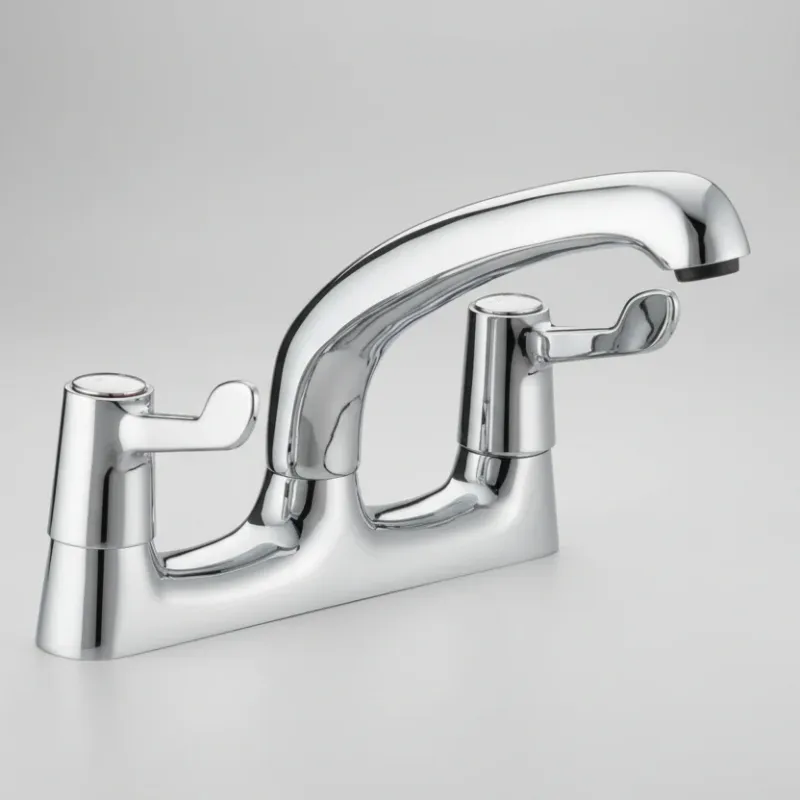 Plumbdirect Lever Deck Sink Mixer - Chromium Compatible Standard Sinks