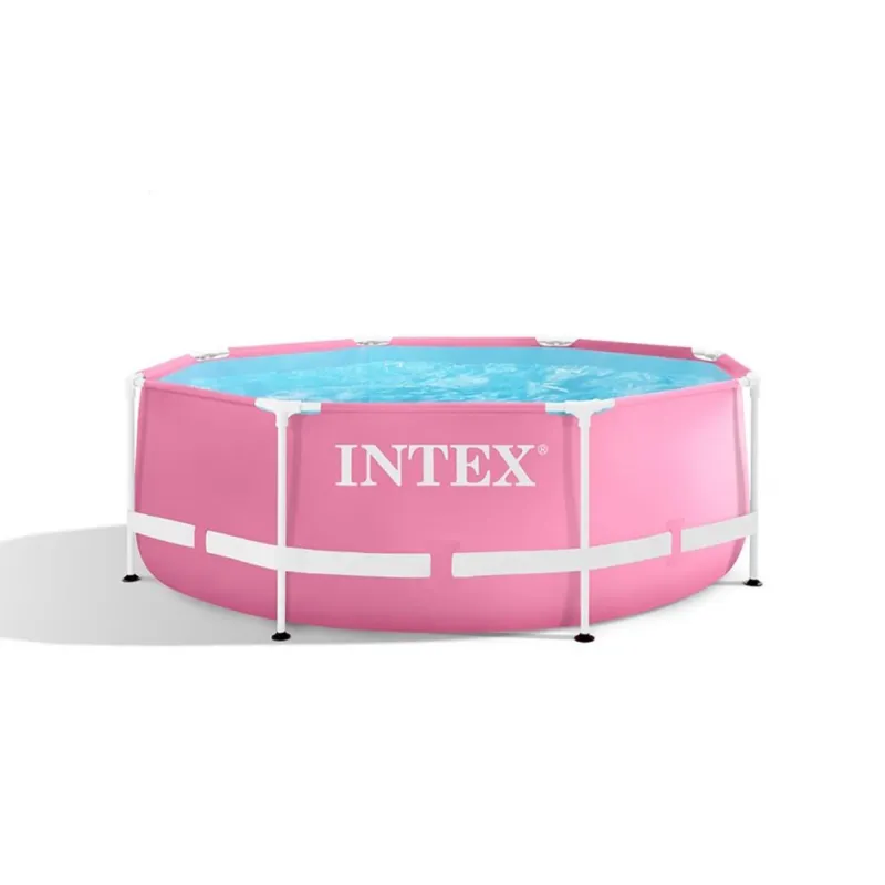 Intex 28290 Piscina Rotonda Alloy Frame Rosa Cm 244x244x76