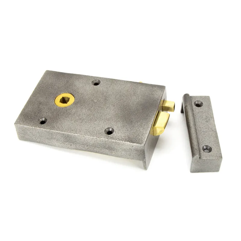 Iron Left Hand Bathroom Latch | From Anvil 8-Inch Centerset