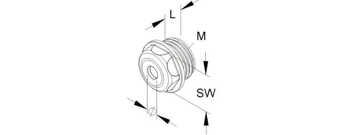 Kleinhuis Dichtungsnippel M20 485M20 D8-12mm PE RAL7035 lichtgrau