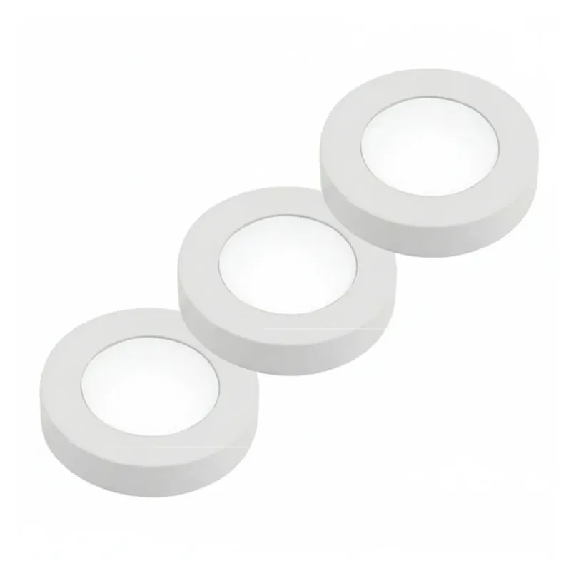 LED-BLITZ-R3 kit 3pz faretti led 3x5w 3x350lm 4000k finitura bianca Intec