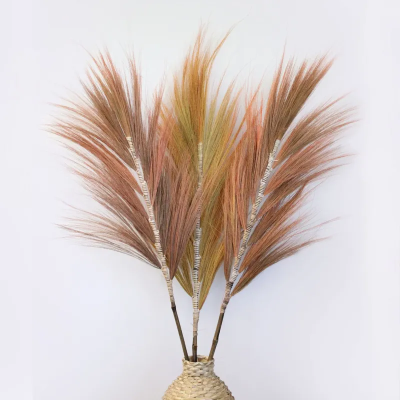 3 x Rayung Natural Sea Grass 1.6m Stems - Peach