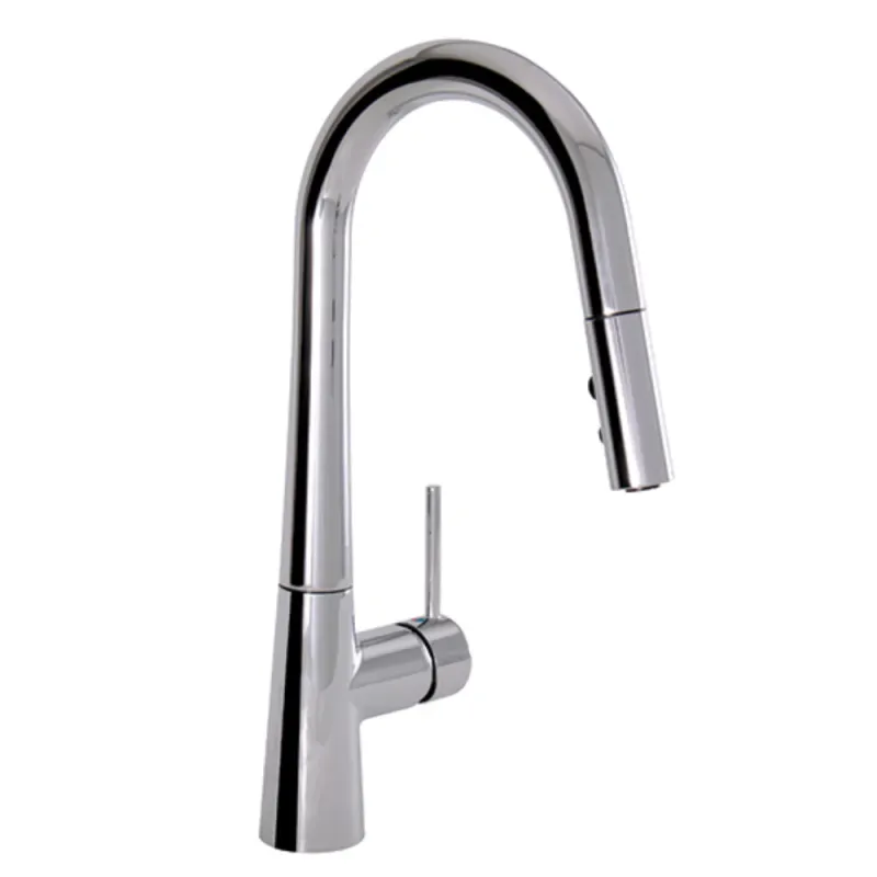 Robinet de cuisine alt bettola avec douchette retractable shiny metal