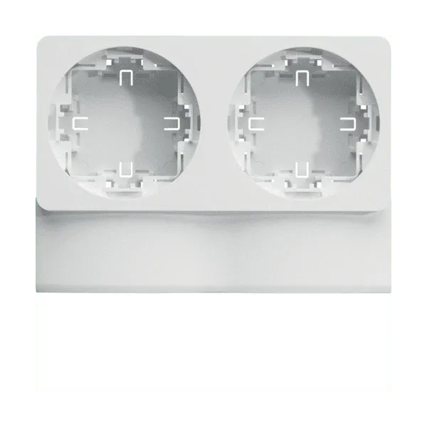 Support dual ateha pour moulure ATA16x30 blanc Hager ATA163929016