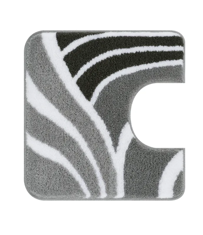 WC-Vorleger FLAME Anthrazit 55 x 55 cm mit Ausschnitt