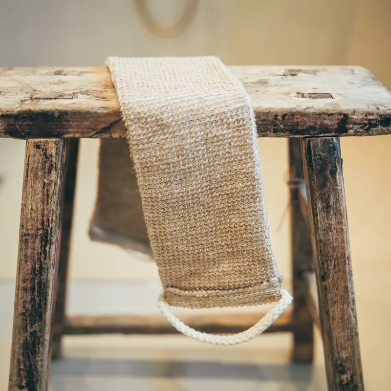 Flax Massage Belt and Back Scrubber