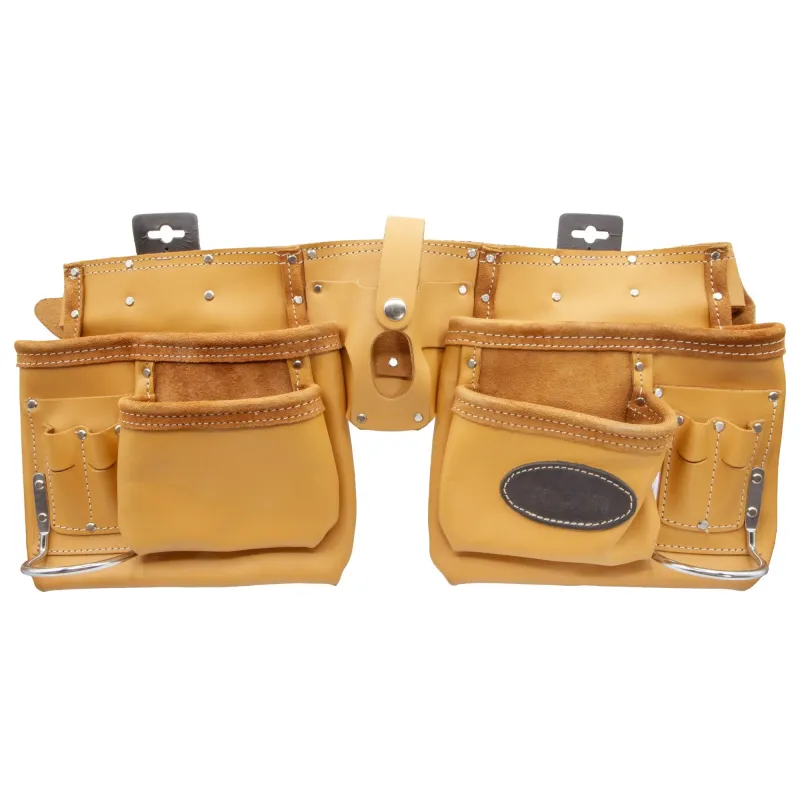 Split Leather Twin Tool Belt