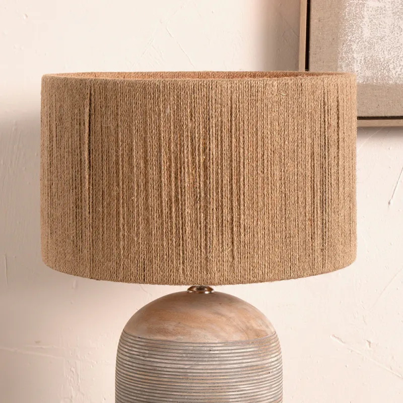 Issa Authentic Rope 40cm Cylinder Lampshade – Scandi Style Pendant or Table Shade