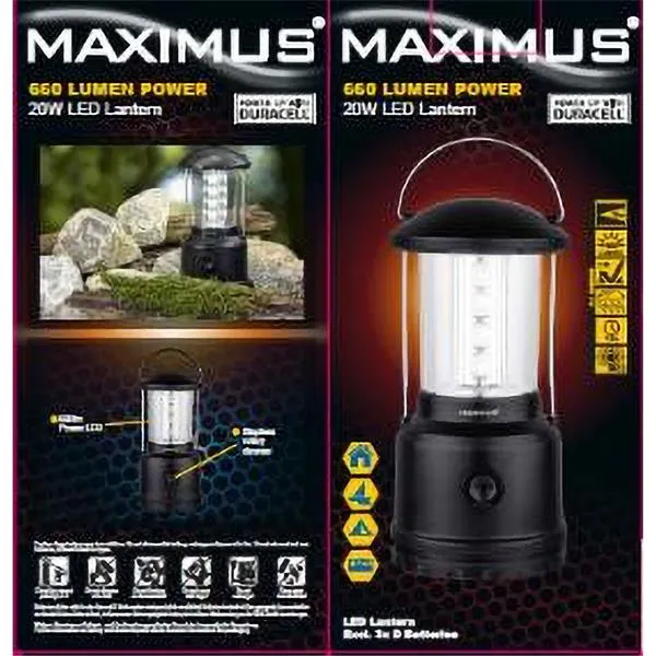 Maximus 20W LED 660 Lumen Dimmable Lantern - 62641