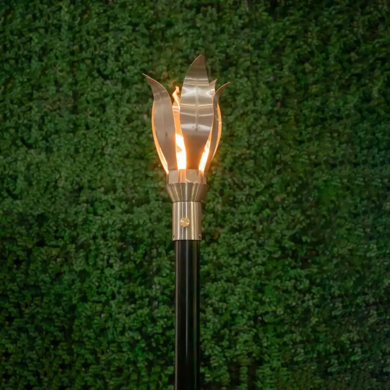 Outdoor Plus FLOWER Fire Torch Stain-resistant Steel