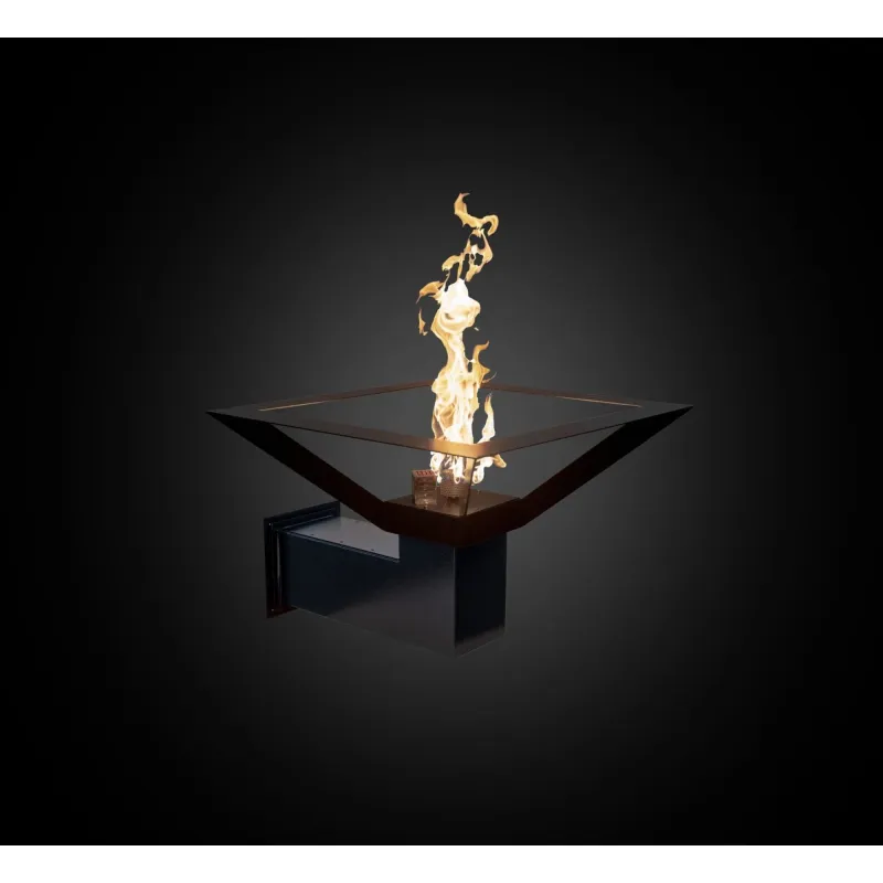 Outdoor Plus MAVERICK Wall Mounted Fire Torch Powder Coated Metallic