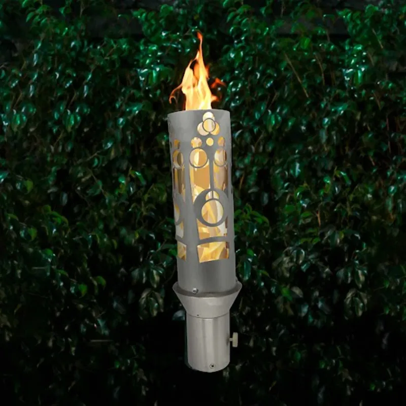 Outdoor Plus MOSAIC Fire Torch Non-corrosive Steel 6 Stake Lights