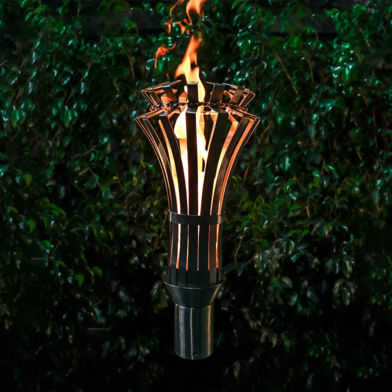 Wall Mount Outdoor Plus GOTHIC Fire Torch Stain-free Steel