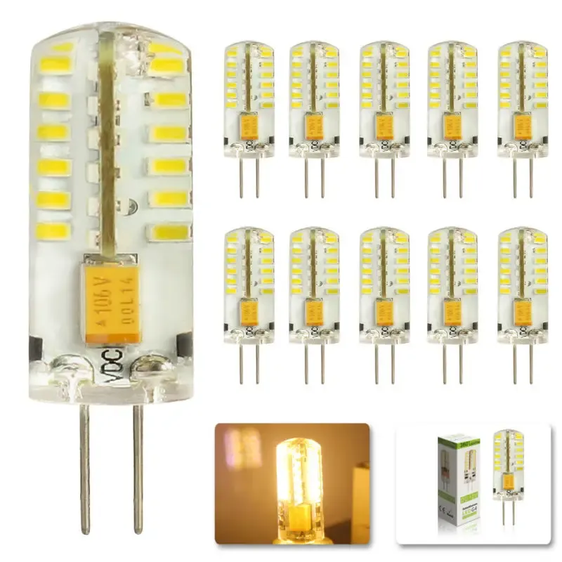 Afralia™ G4 LED Spot Portable Bulb 4W - Crystal Lighting Lamp Spotlight - 10Pcs