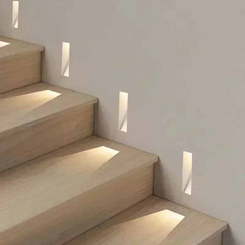 Afralia™ Motion Sensor Embedded Kickboard Lamp - Essential Style Stairway
