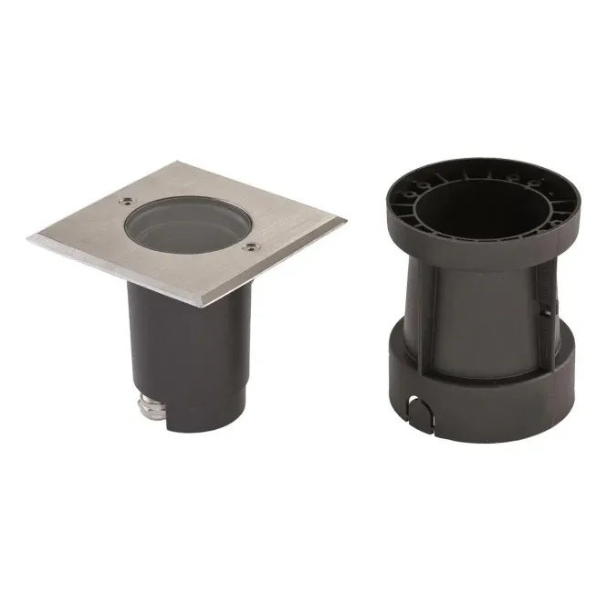 EVN Bodeneinbauleuchte IP67 V2A 679435 GU10 max.35W schwenkb. 3,5t 120x120mm